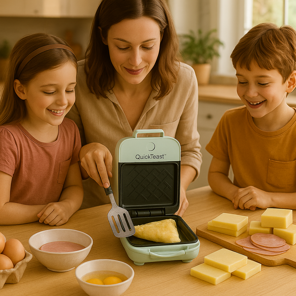 QuickToast™ | Appareil à Sandwichs et Machine Multifonction pour le Petit-Déjeuner