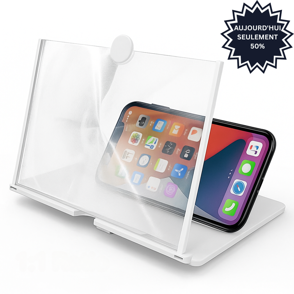 ViewMaster™ | Amplificateur d’Écran HD pour Smartphone avec Support Intégré