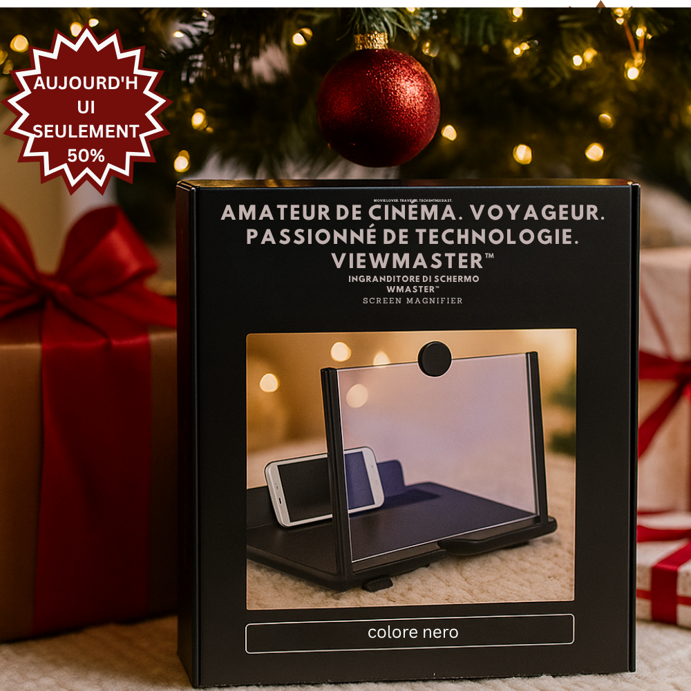 ViewMaster™ | Amplificateur d’Écran HD pour Smartphone avec Support Intégré