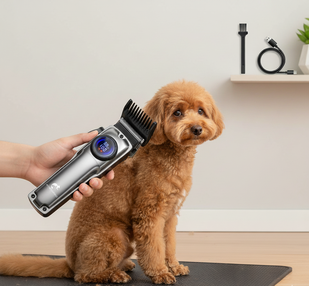 FurTrim™ | Professionele draadloze tondeuse voor honden, geschikt voor alle soorten vachten