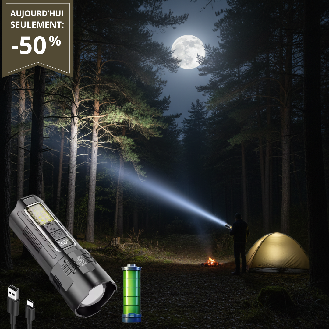 SuperBright™ | Lampe LED Rechargeable 300 m